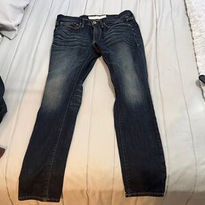 Classic Dark Wash Straight Jeans for Men